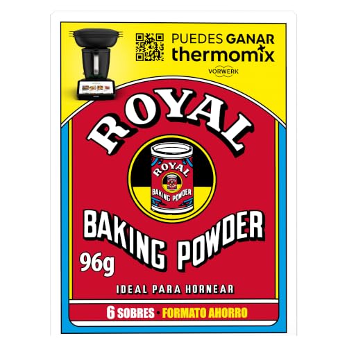 Royal Baking Powder, Polvos para Hornear, Pack 6 x 16 g - 96 g