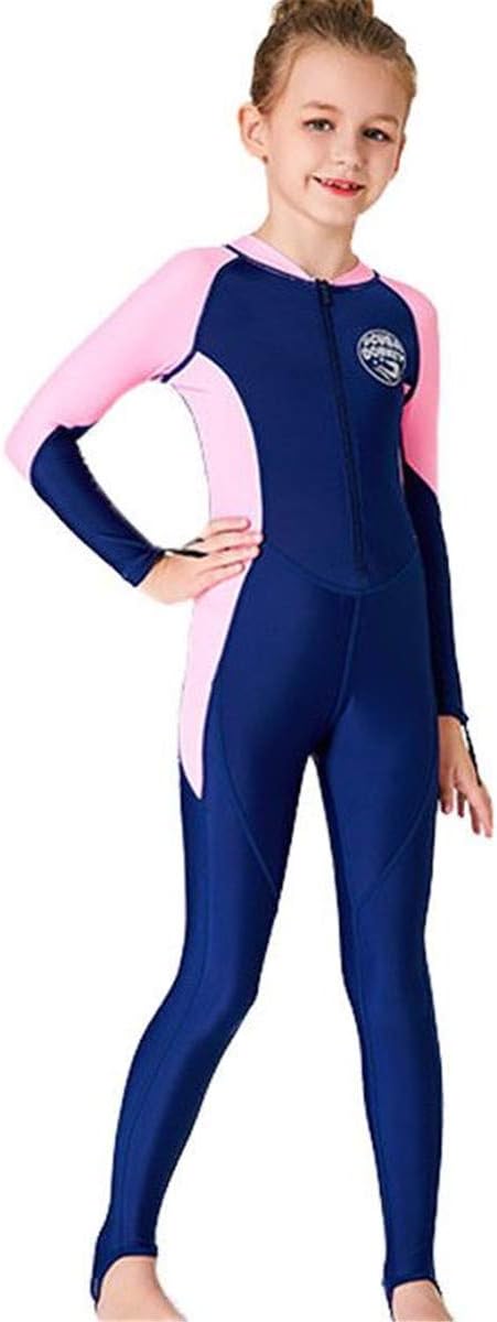 Youth Girls Boys One Piece Water Sports Sun Protection Rash Guard UPF 50+ Long Sleeves Full Suit Swimsuit Wetsuit Swimwear