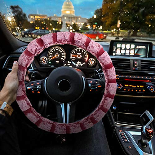 CLISPEED Volante Do Carro Capa de Pelúcia Inverno Quente Antiderrapante Protetor de Manga Do Volante