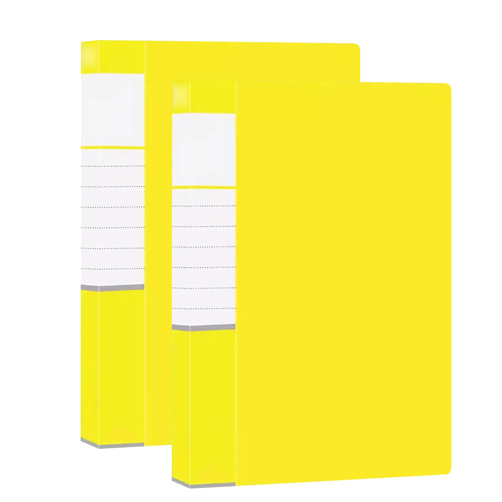 Segregator do portfolio Zestaw 2 teczek ekspozycyjnych, 60 kieszeni, przezroczyste teczki na dokumenty w formacie A4, czerwone(Yellow)