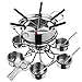 UPKOCH 1 zestaw ze stali nierdzewnej Hot pot zestaw do gotowania fondue, przenośny garnek do fondue, ze stali nierdzewnej, naczynia do gotowania fondue, akcesoria kuchenne