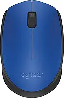 Mouse sem fio Logitech M170 com Design Ambidestro Compacto, Conexão USB e Pilha Inclusa - Azul