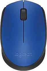 Mouse sem fio Logitech M170 com Design Ambidestro Compacto, Conexão USB e Pilha Inclusa - Azul