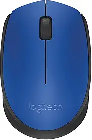 Mouse sem fio Logitech M170 com Design Ambidestro Compacto, Conexão USB e Pilha Inclusa - Azul