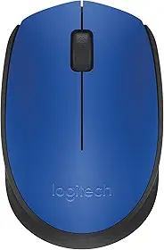 Mouse sem fio Logitech M170 com Design Ambidestro Compacto, Conexão USB e Pilha Inclusa - Azul