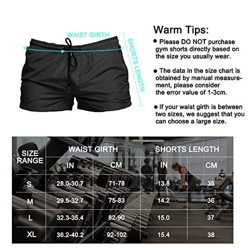 Donason Men's Swim Trunks Quick Dry Swimming Running Shorts Mens Beach Board Shorts Breathable Gym Sports Shorts with Mesh Lining and Zipper Pockets Black - Image 3