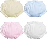 Vista 1 de Fundas de pañales de bebé para niñas recién nacidas de algodón suave con volantes