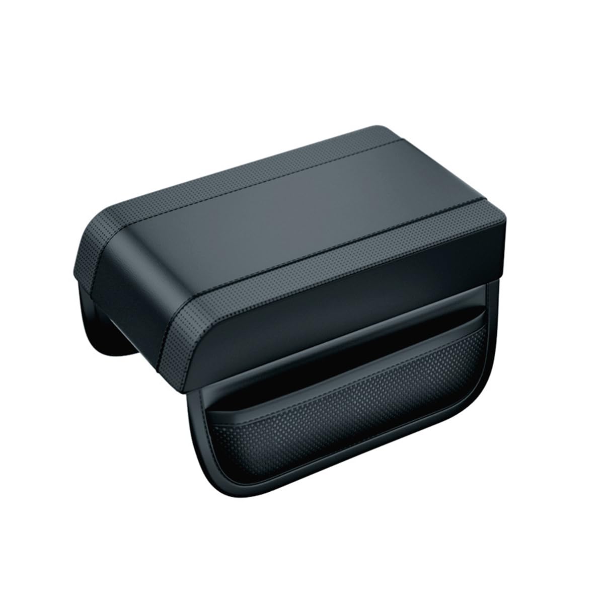Auto armsteun Auto Armsteun Autostoel Kussen Auto Armsteun Centre Consoles Kussens Arm Rest Ondersteuning Kussen Pad Mat Cover Auto Styling Accessoires (Color Name : B Black Leather