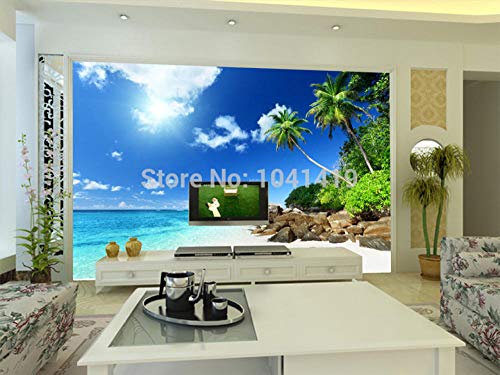 Papier peint mural plage ensoleillée géant en format panoramique