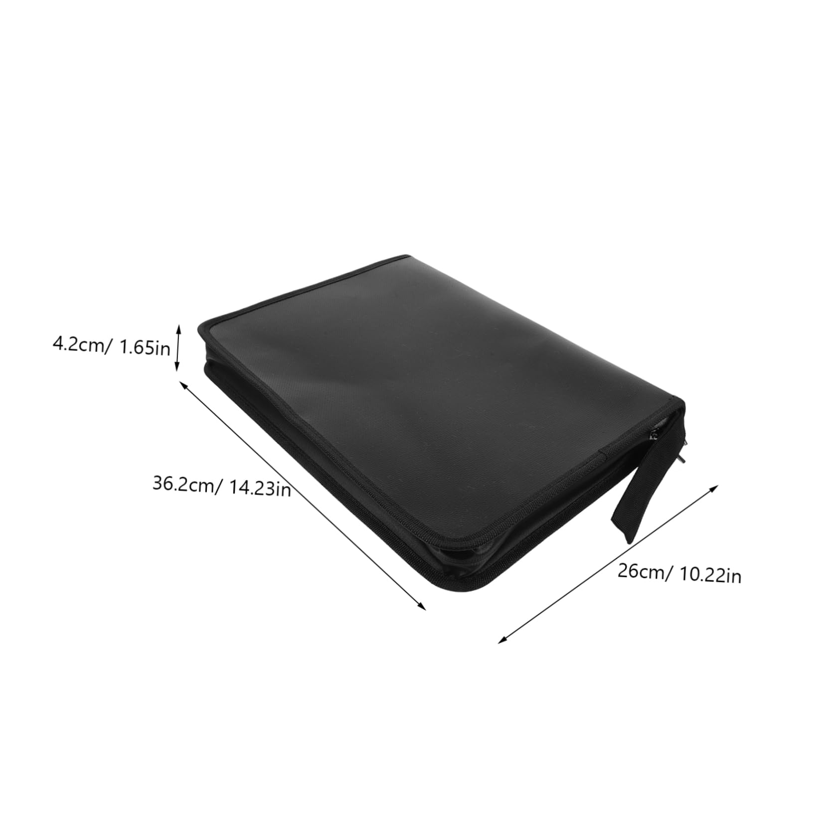Cartella Portadocumenti a Fisarmonica 12 Tasche in Pp Nero | Formato A4, Capienza Ampia, Chiusura con Zip, Etichette Colorate per Ricevute e Bollette