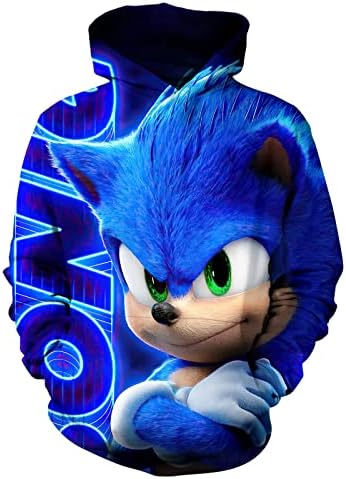 TOGCHIS Youth Cartoon Hoodie Kids Sports Hoodies Fashion Casua Sweatshirts for Boys And Girls Animation-1 Small