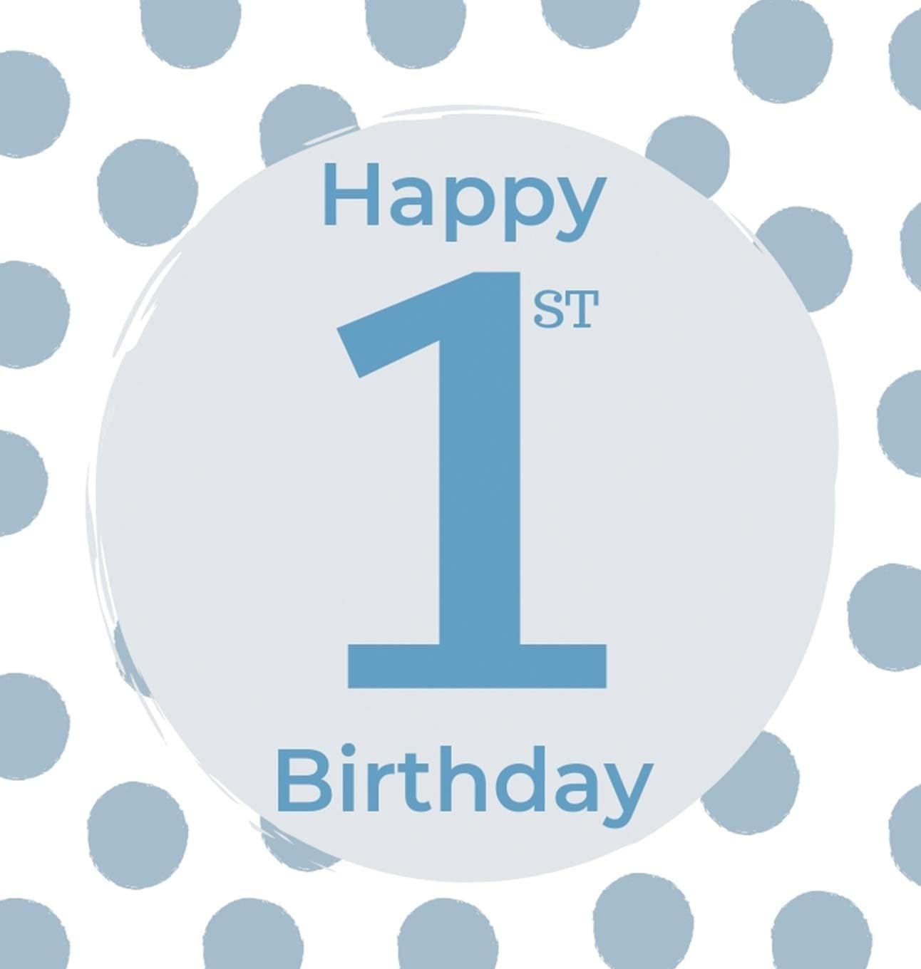 First birthday guest book (Hardcover): Birthday boy guest book, first birthday book, party and birthday celebrations decor, memory book, 1st birthday, ... celebration parties, message log keepsake