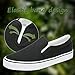 yageyan Mens Slip on Sneakers Loafers Shoes Black Shoes White Casual Fashion Shoes（black11）