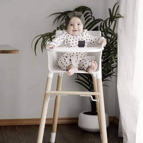 Baby High Chair, Wooden High Chair With Removable Tray And Adjustable Legs For Baby/Infants/Toddlers #TOP5