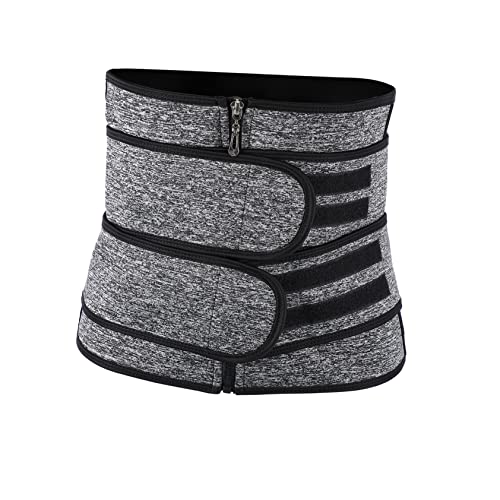 Cinturón de Soporte Lumbar con Cierre para Mujer Gris