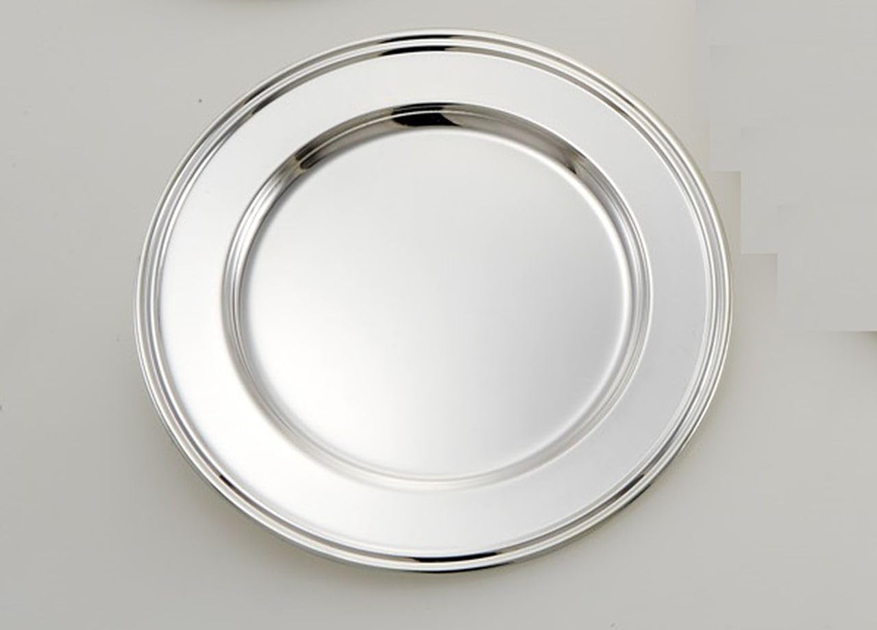 ROYAL QUEEN Sottobottiglia piattino pane in Sheffield placcato argento cod.SS01630SP cm diam.14 by Varotto & Co.