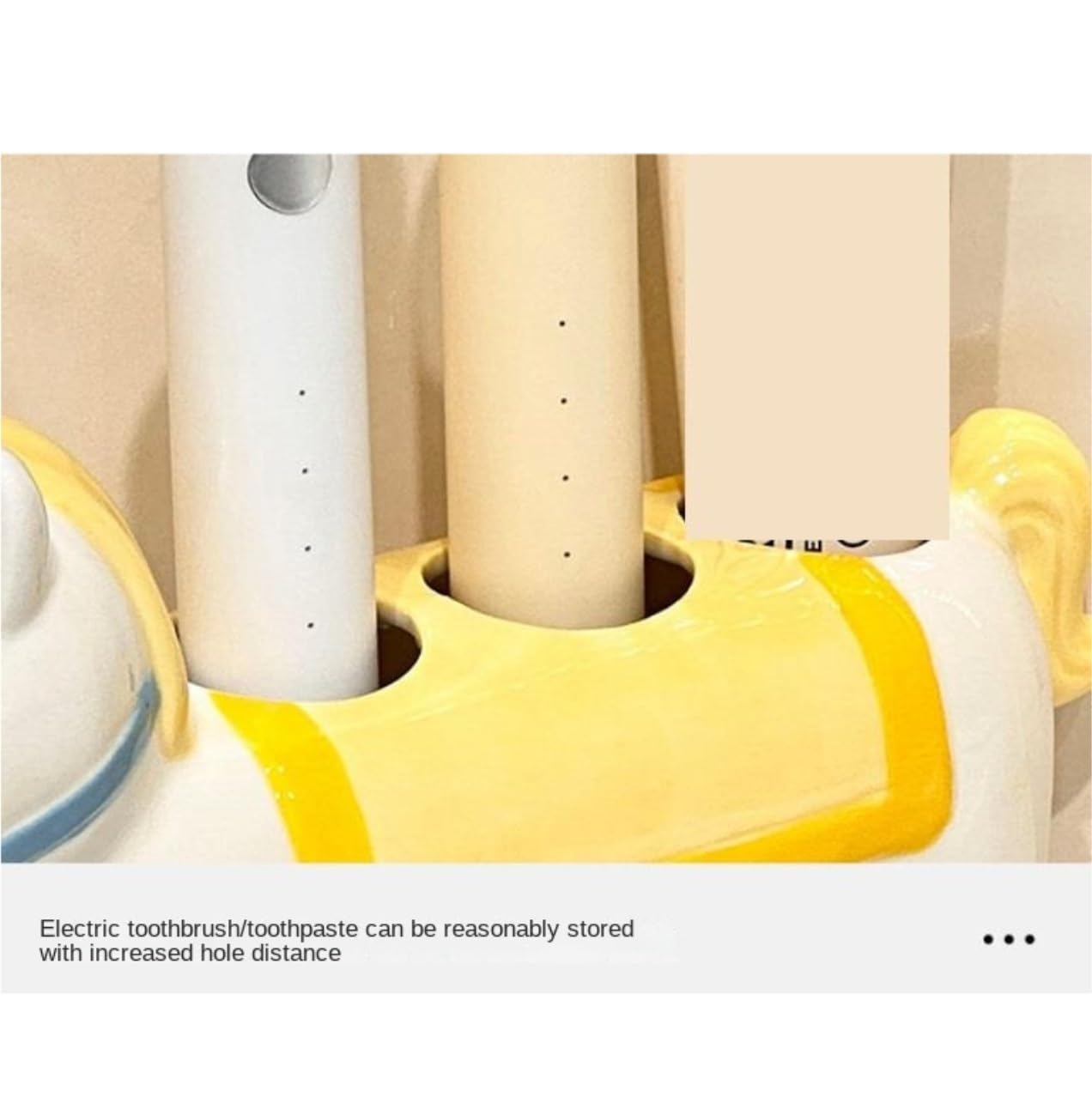 Organizer per Spazzolino da Denti Portaspazzolino in Ceramica A Forma di Animale for Organizer for Dentifricio da Bagno Accessori da Bagno(Rot)