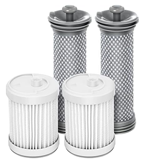 Replacement Filter kit Compatible with Tineco A10/A11 Hero, A10/A11 Master PURE ONE S11, PWRHERO11 Snap Cordless Vacuum Cleaner, 2 Pack Pre Filters & 2 HEPA Filter