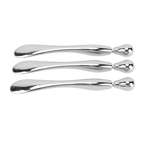 Miniatura 9 de 3 unidades de barra de masaje de crema de ojos, varita de metal para reducir la hinchazón, mini espátula de maquillaje facial reutilizable para