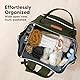 KeaBabies Wickeltasche mit Wickelunterlage - Wickelrucksack Baby für Jungen, Mädchen, Wasserdichter Multifunktions Diaper Bag, Wickelrucksack groß für Kinder, Baby Taschen für Mama (Dark Olive)