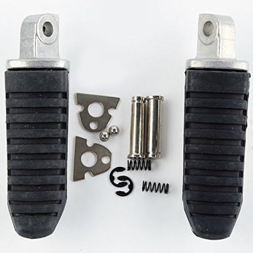 TCMT Rear Black Rubber Inlay Foot Pegs Motorcycle Footpeg Footrest Fits For Suzuki Hayabusa GSX1300R 2008-2012 GSF1250 Bandit 1250 / GSX1250 2008-2011 Suzuki GSX650