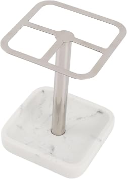 Toothbrush Holder Stainless Steel Bathroom Toothbrush Storage Organizer Toothpaste Holder Stand Rack for Bathroom Vanity, Countertops Silver