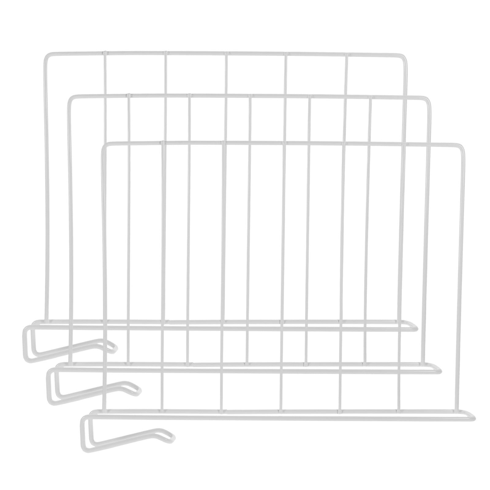 Divisores Piezas para Armario de Hierro de Blanco Estantes presión 3 Diseño de Gancho Resistente para Organizar y Ropa Estanterías Baño
