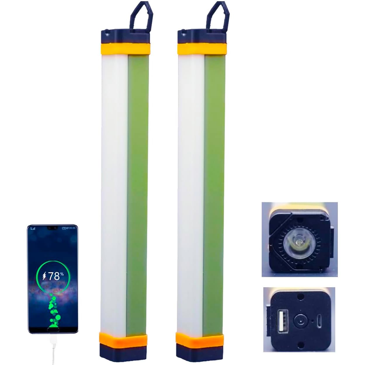 LED-Camping-Laterne, dimmbar, über USB wiederaufladbar, magnetischer Sockel, tragbares hängendes Zelt, Nachtlicht, 5 Modi, Power Bank, Outdoor, COB, wasserdicht, Auto, Notfall, Angeln, Arbeit Zuhause