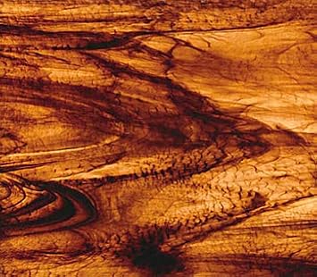 Oceanside Fusible Art Glass Sheet - Brown/Gold Streaky Granite - 96 COE - 8" X 12" .67sf By Stallings Stained Glass