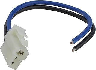 2 Terminal Cooling Fan Harness Connector Plug, Compatible with Universal 12V Electric Fans, 1/4" Blade Terminals, 6.69 Inch 12AWG Wire