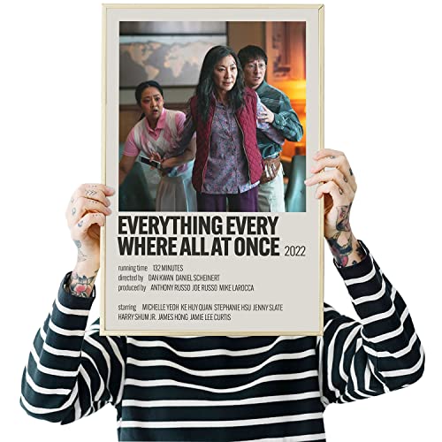 R-timer Michelle Yeoh Poster Everything Everywhere All at Once Movie Poster Vintage Poster Decorations Paintings Canvas Wall Art for Living Room Bedroom Office Unframed (16x24Inch(40x60cm))