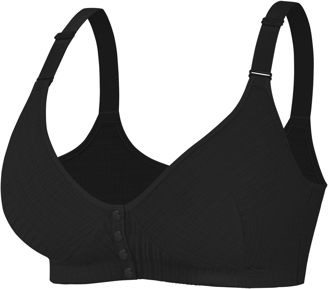 Women's Bras Front Fastening Racerback Non Wired Plunge Push Up Padded Underwire Daily Bra Front Buttoned Lingerie Underwear