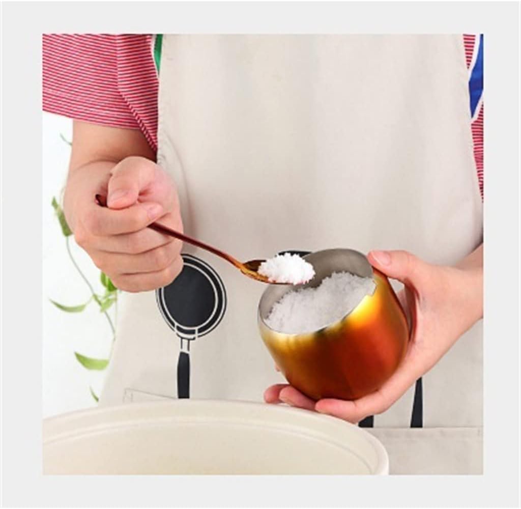 Kitchen Seasoning Seasoning Pot Seasoning Salt Sugar Container Pepper Shaker Tool with Lid and Spoon(D)