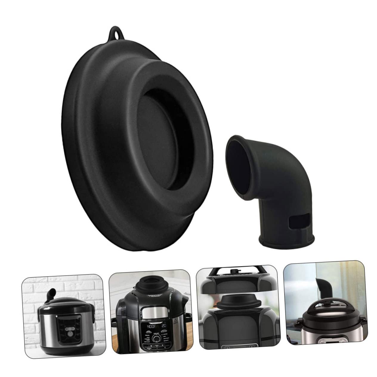 Cabilock 1 Set Household Silicone Steam Diverter Cover Pressure Cooker Release Shunt for Preventing Condensation Damage for Keeping Kitchen Clean and Organized