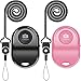 [Upgraded] Bluetooth Remote Shutter for iPhone & Android Camera Control Selfie Button for iPad iPod Tablet, HD Selfie Clicker for Photos & Videos (Pink)