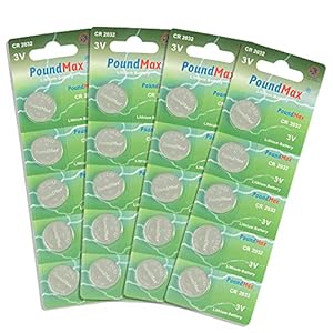 20 x PoundMax 2032 CR2032 DL2032 ECR2032 3V Lithium Knoopcelbatterijen