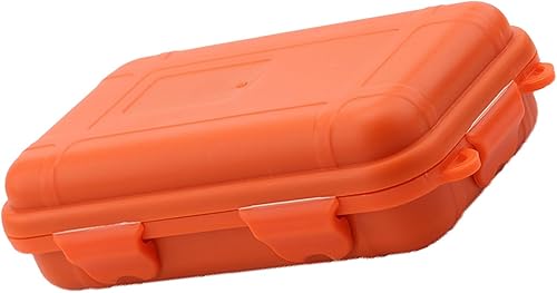 Miniatura 9 de Estuche rígido, caja de almacenamiento al aire libre a prueba de golpes, caja de contenedor sellada universal con espuma (naranja, L)