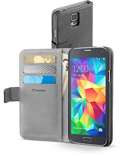 Cellular Line bookage ndagals5bk Housse Flip pour Samsung Galaxy S5 Noir