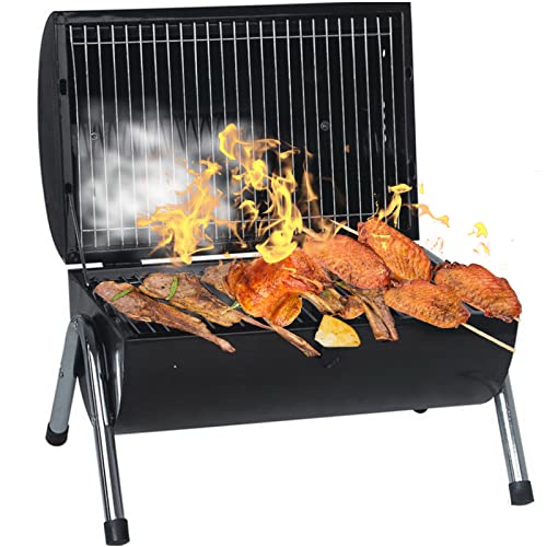 Musment Charcoal Grill，Portable Camping Grill BBQ Grill for Camping Patio Backyard Outdoor, Separated Large BBQ Space，Two-...