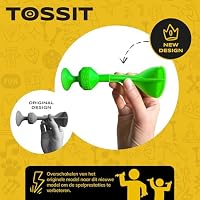 TOSSIT Spiel Saugnapf Darts, Indoor Outdoor Drinnen Draußen, Boccia, Petanque, Wurfspiel, Nachhaltig langlebig Silikon, Boden oder Wand, Family Pack, Rot Cyan Blau Gelb – Ansicht 8