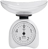 Laica LC7106 Báscula de cocina analógica, blanca