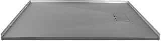 Transolid FZSR6032-40 Trimslate 60-in x 32-in Zero Threshold Tub Replacement Shower Base with End Drain, Dark Grey