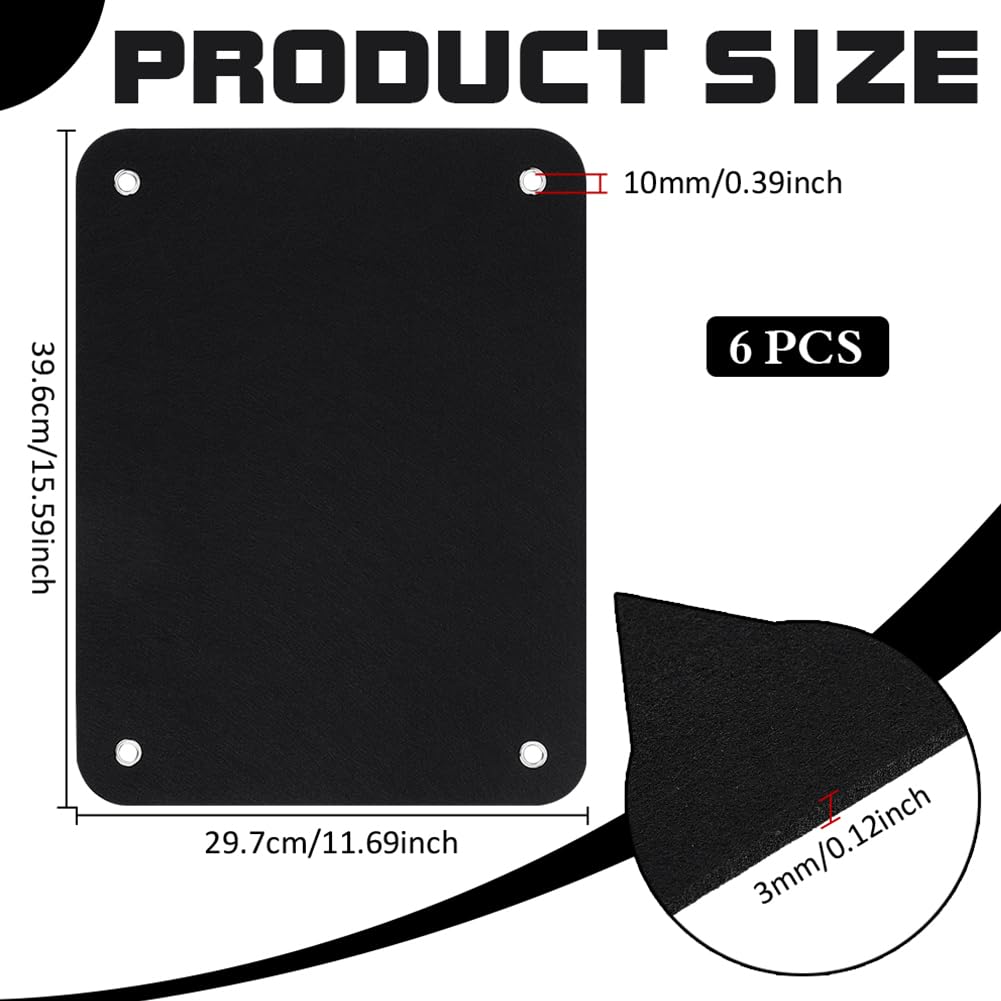 FINGERINSPIRE 6 PCS Felt Board for Toddlers 15.6x11.7 inch Black Preschool as Kids Felt Stories Activities Play Kits Flannel-Board for Preschool Wall Hanging Gifts Homeschooling Activity