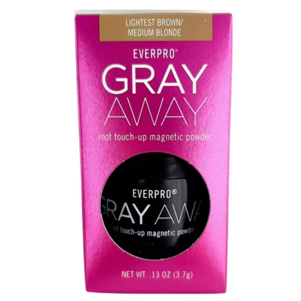 Gray Away Root Touchup Powder Lightest Brown/Medium Blonde, 0.13 Oz