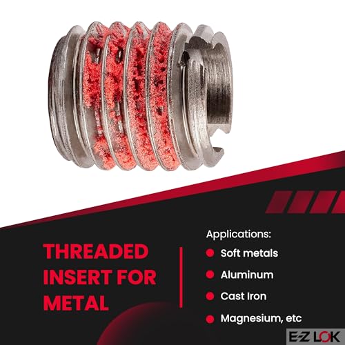 Image of E-Z Lok Externally Threaded Insert, 303 Stainless Steel, 7 /16 inch-14 Internal Threads, 5 /8 inch-11 External Threads, 0.656 inch Length, Made in US (Pack of 5)