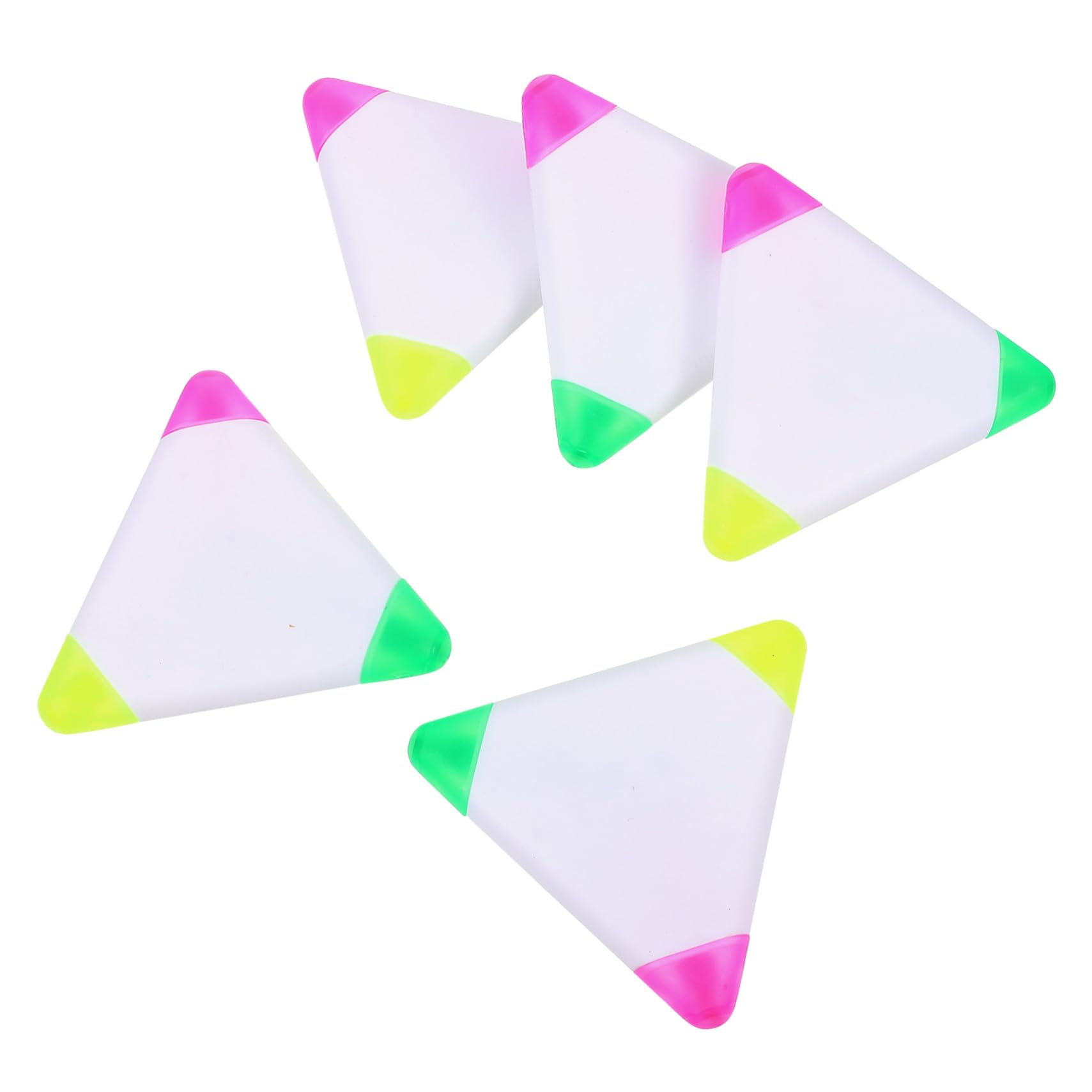 Operitacx 30 Stck. Ergonomische Dreieck Textmarker Leuchtende Fluoreszierende Farben Schnelltrocknende für Schüler Büro Notizen Markierstifte