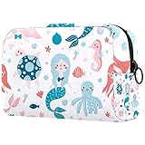 cute makeup bags ◆Durable Material: Made of flocking cloth, sponge, Oxford cloth, it has a soft hand and a durable zipper,comfortable for you to travel.(Note that this cosmetic bag is not waterproof)