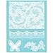 Plaid:Craft  Martha Stewart Crafts Glass Silkscreen 8.5"X11"-Antique Lace
