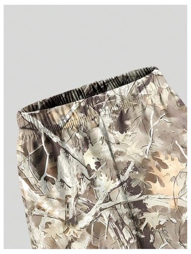 Verdusa Boy's Camo Baggy Cargo Pants Elastic Waist Lightweight Joggers with Pockets3