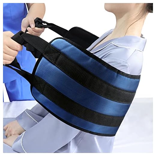 [LOSCHEN] Correa de transferencia de 110 cm para pacientes, correa acolchada para el cuidado de la cama para discapacitados, ancianos, lesionados, silla de ruedas, cama (azul)